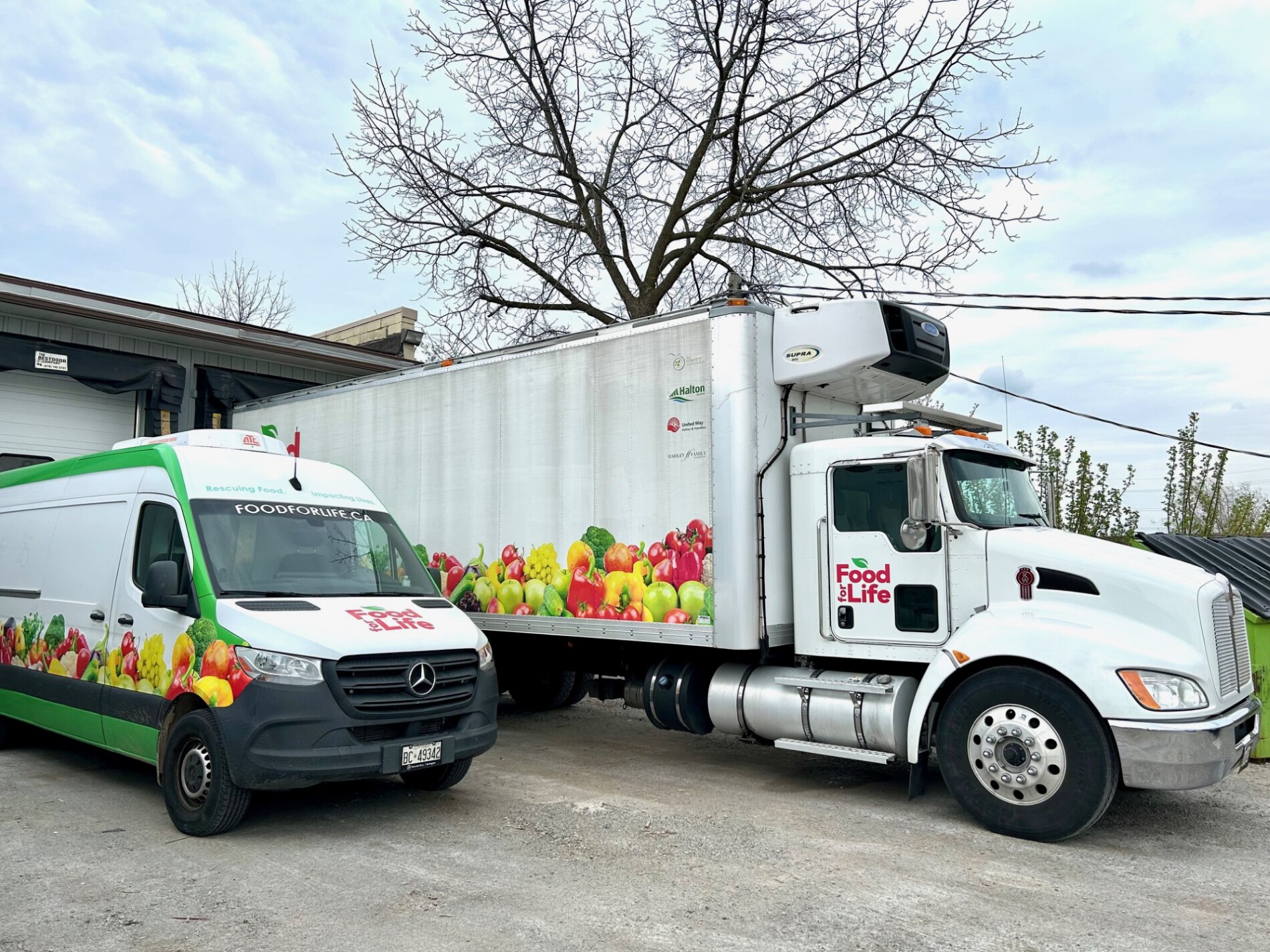 A photo of the Food for Life trucks.
